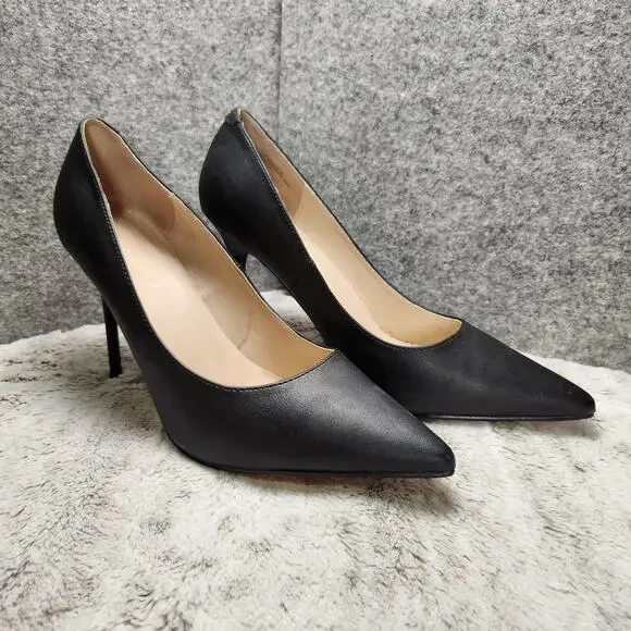 Pleaser USA Classique 20 Matte Black Vegan Leather Heels Pumps - 11 (Used) - Picture 1 of 8